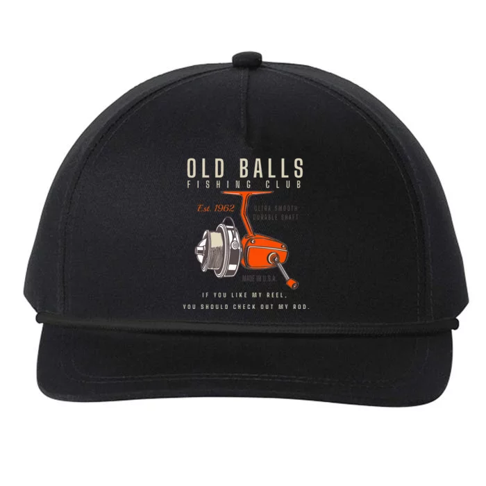 60th Birthday Fishing Pun Over The Hill 60 Snapback Five-Panel Rope Hat