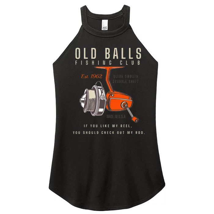 60th Birthday Fishing Pun Over The Hill 60 Women’s Perfect Tri Rocker Tank