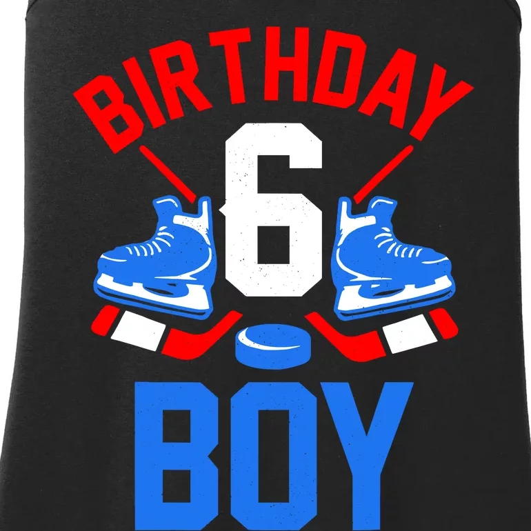 6th Birthday For Girl Boy 6 Yrs Old Ice Hockey Fan Ladies Essential Tank