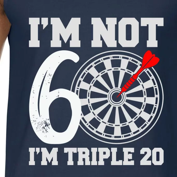 60th Birthday Funny Triple 20 Darts Comfort Colors® Tank Top