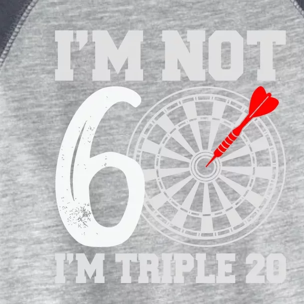 60th Birthday Funny Triple 20 Darts Toddler Fine Jersey T-Shirt