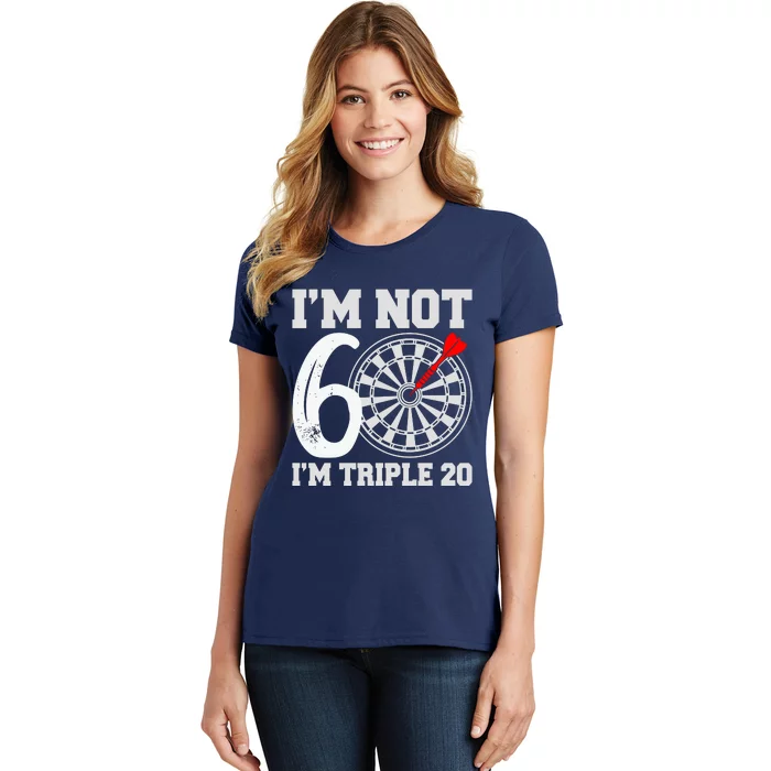 60th Birthday Funny Triple 20 Darts Women's T-Shirt