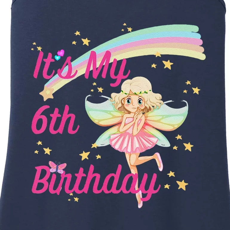 6th Birthday Fairy Design Ladies Essential Tank