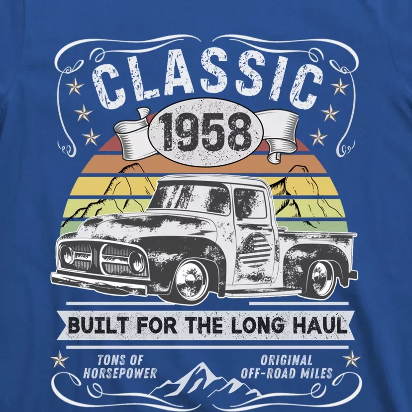 65th Birthday Gift Pickup Truck Born 1958 Gift T-Shirt