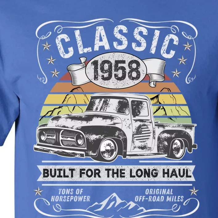 65th Birthday Gift Pickup Truck Born 1958 Gift Tall T-Shirt