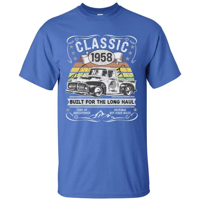 65th Birthday Gift Pickup Truck Born 1958 Gift Tall T-Shirt