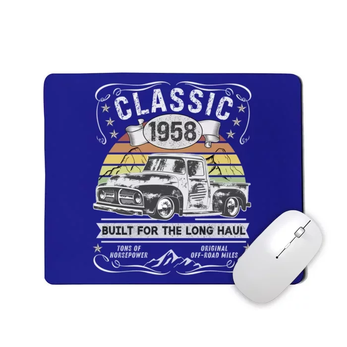 65th Birthday Gift Pickup Truck Born 1958 Gift Mousepad