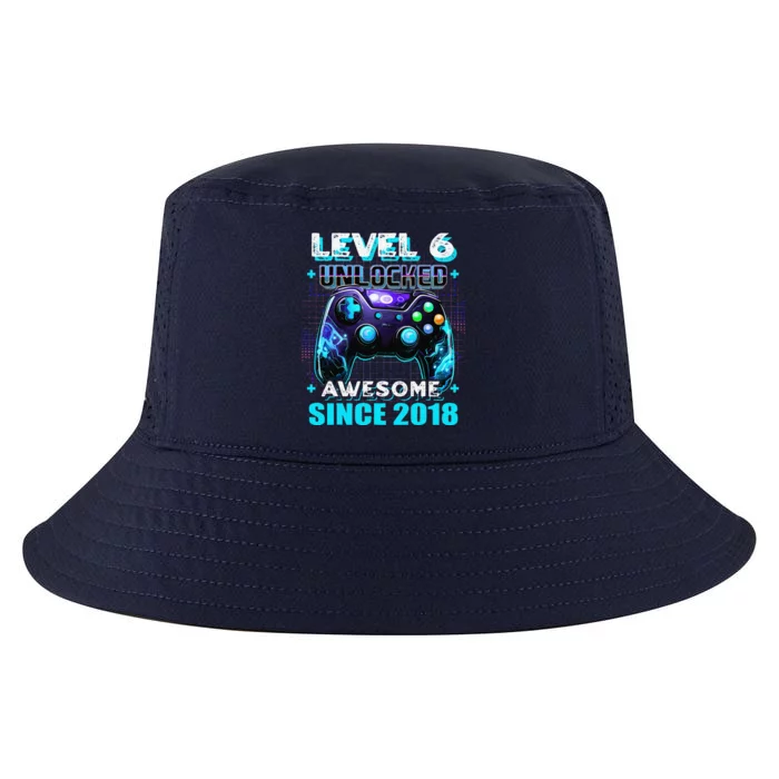 6th Birthday Gamer 6 Year Old Funny Bday Boy Six Son Cool Comfort Performance Bucket Hat