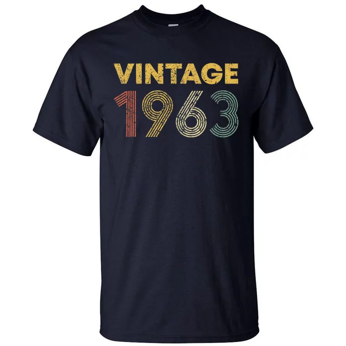 60th Birthday Gift Vintage 1963  Wo 60 Years Old Tall T-Shirt