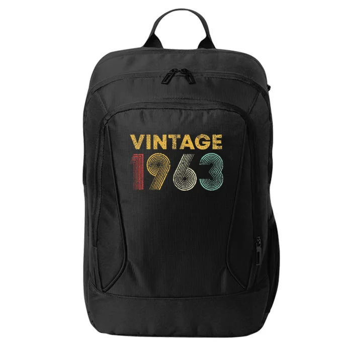 60th Birthday Gift Vintage 1963 60 Years Old City Backpack