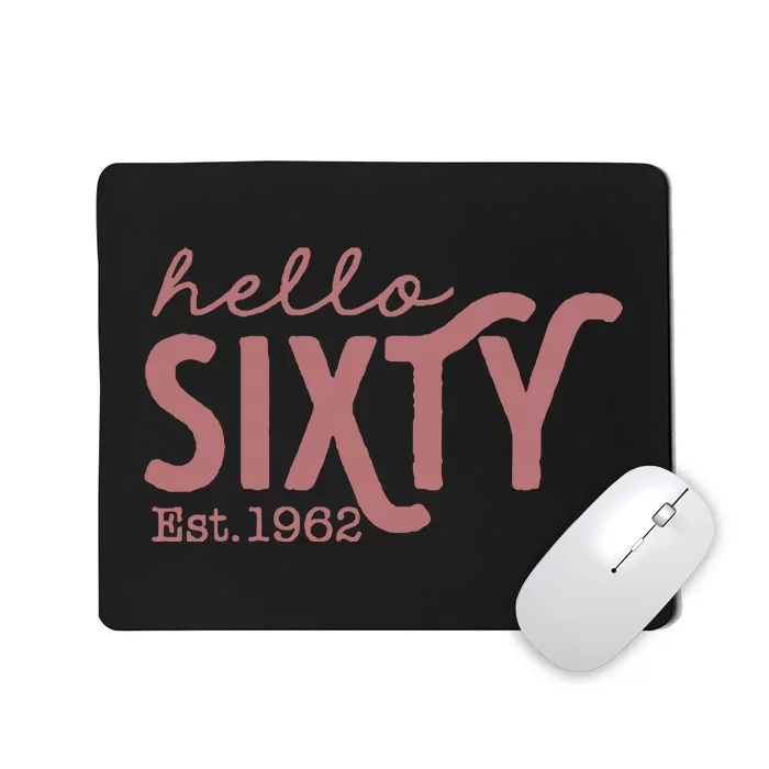 60th Birthday Gift Vintage 1962 Mousepad