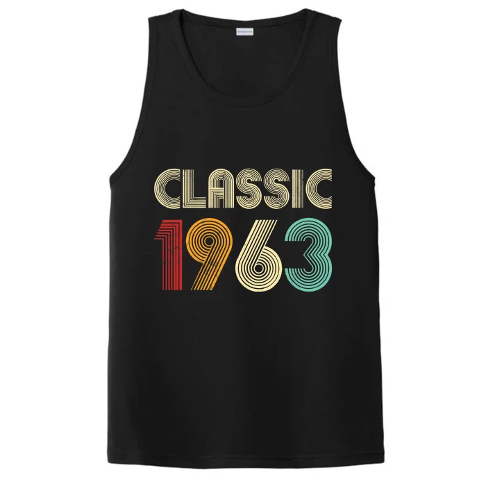 60th Birthday Gift Classic 1963 60 Years Old Performance Tank