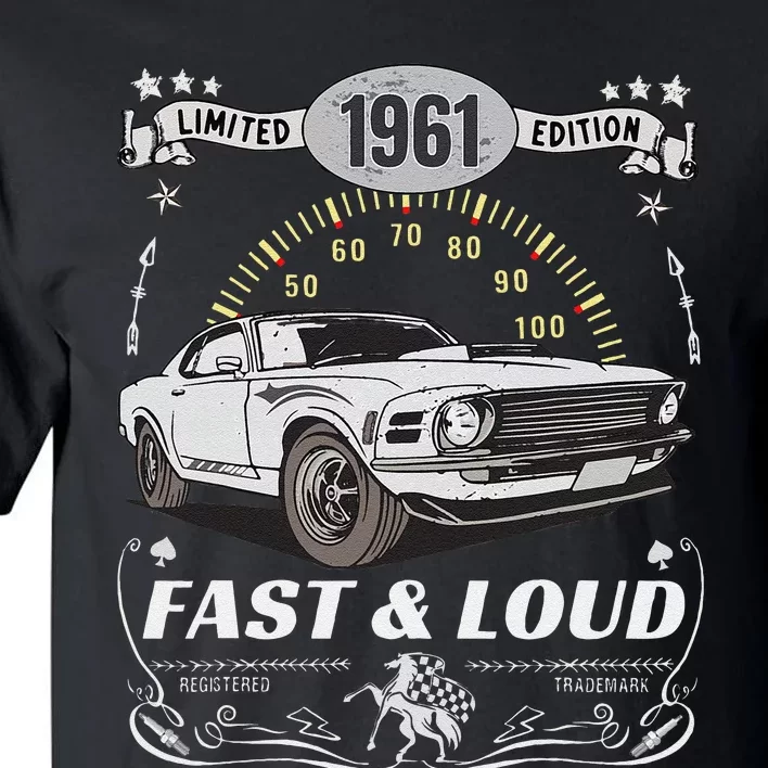 62nd Birthday Gift Muscle Car Women Born 1961 Tall T-Shirt