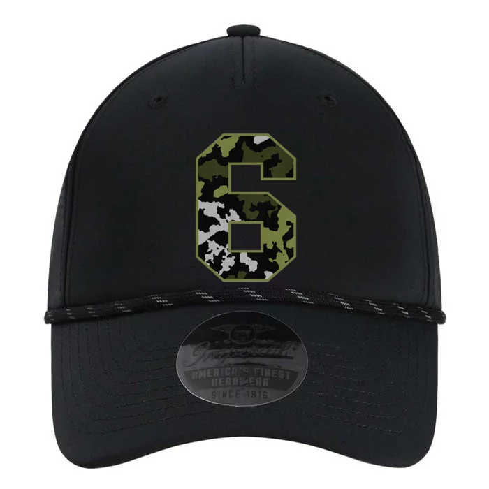 6th Birthday Gift Army Green Camo Number Performance The Dyno Cap