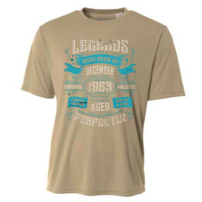 60th Birthday Legends Were Born In December 1963 Cooling Performance Crew T-Shirt