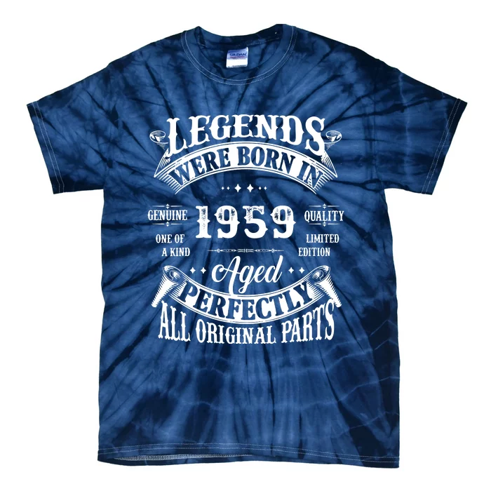 63rd Birthday Legend Were Born 1959 Vintage 1959 Tie-Dye T-Shirt