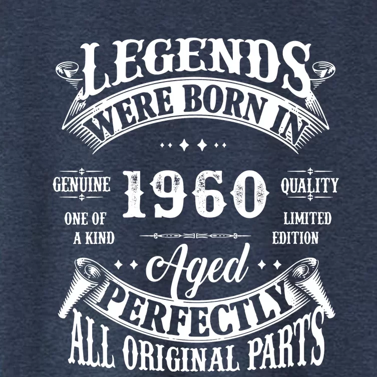 62nd Birthday Legend Were Born 1960 Women's Crop Top Tee