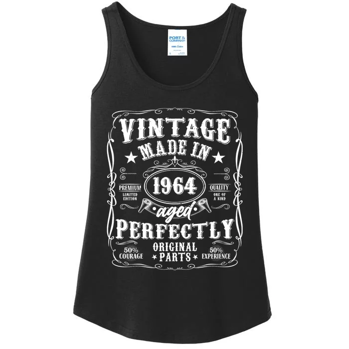 60th Birthday Man Woman 60 Years 1964 Decorative Funny Gift Ladies Essential Tank