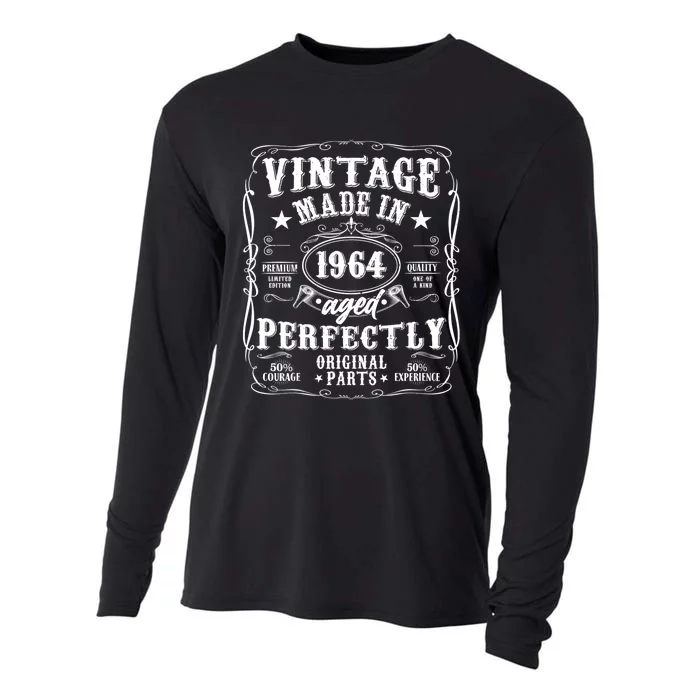 60th Birthday Man Woman 60 Years 1964 Decorative Funny Gift Cooling Performance Long Sleeve Crew