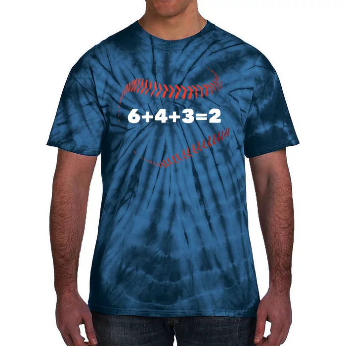 6432 Baseball Math Tie-Dye T-Shirt