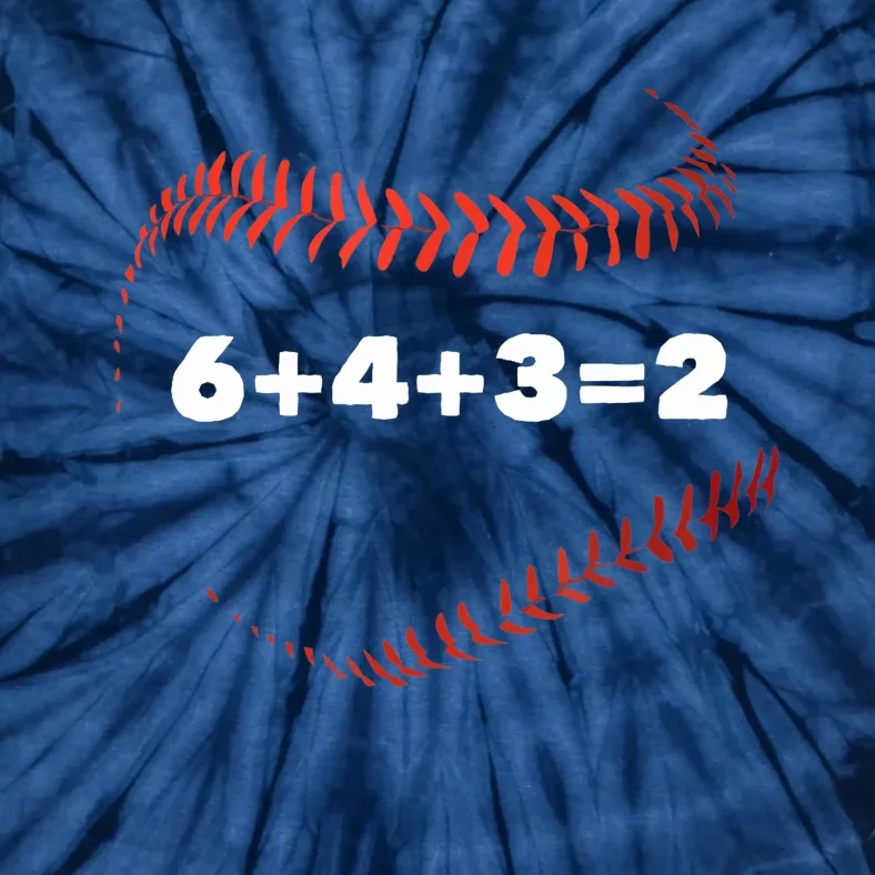 6432 Baseball Math Tie-Dye T-Shirt