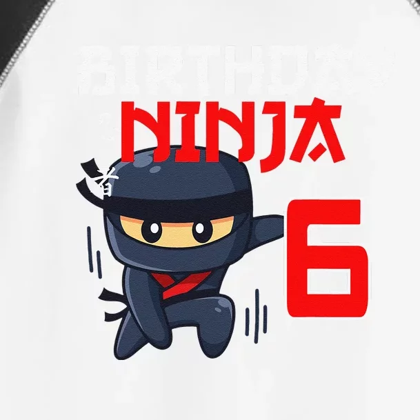 6th Birthday Ninja I'm 6 Years Old Bday Party Best Toddler Fine Jersey T-Shirt