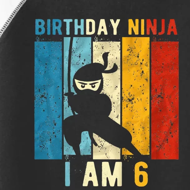 6th Birthday Ninja 6 Year Old Birthday Toddler Fine Jersey T-Shirt