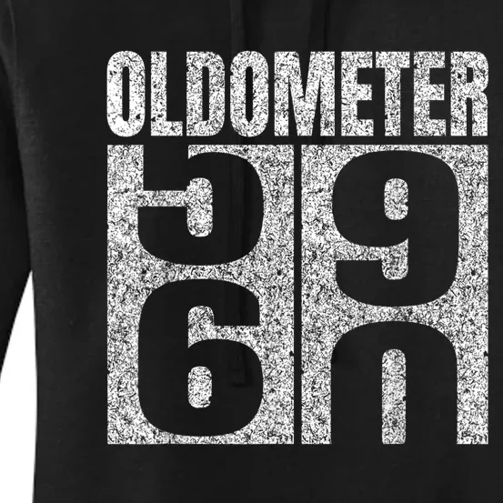 60th Birthday Oldometer 59-60 Vintage Funny Gifts M.e.n WoM.e.n Women's Pullover Hoodie