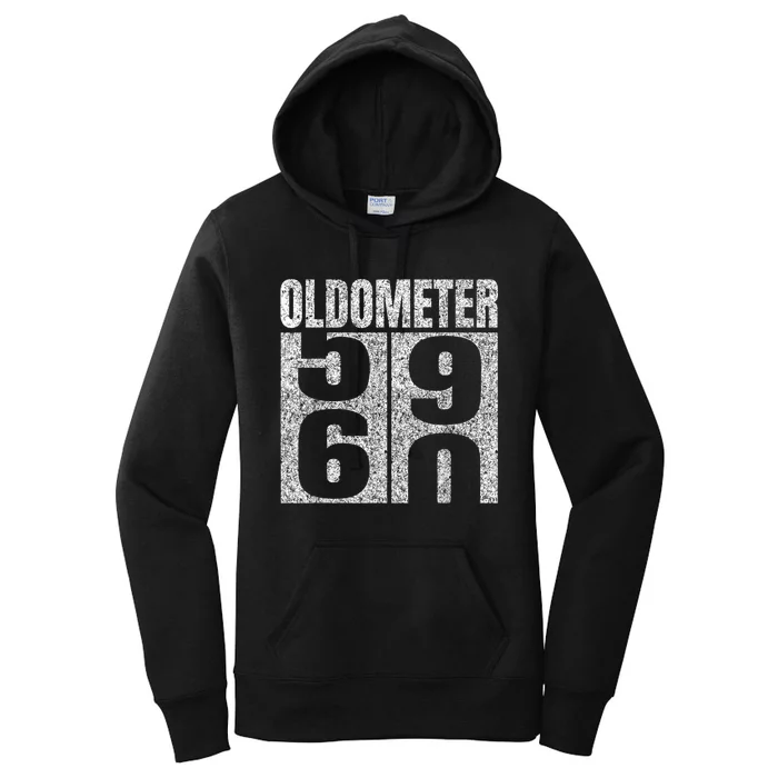 60th Birthday Oldometer 59-60 Vintage Funny Gifts M.e.n WoM.e.n Women's Pullover Hoodie