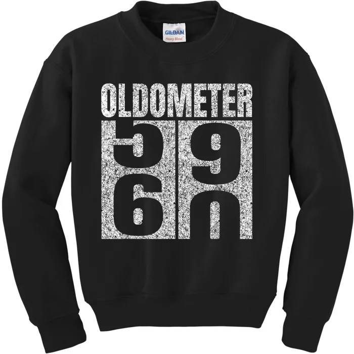 60th Birthday Oldometer 59-60 Vintage Funny Gifts M.e.n WoM.e.n Kids Sweatshirt