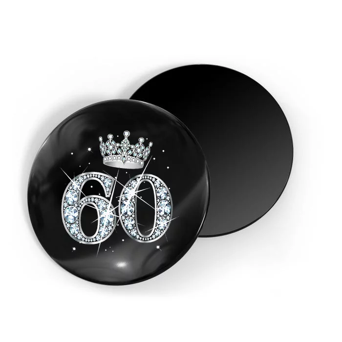 60th Birthday Queen diamond crown 60 Year Old Gifts Magnet