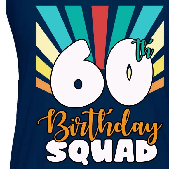 60th Birthday Squad 60 Years Old Ladies Essential Flowy Tank