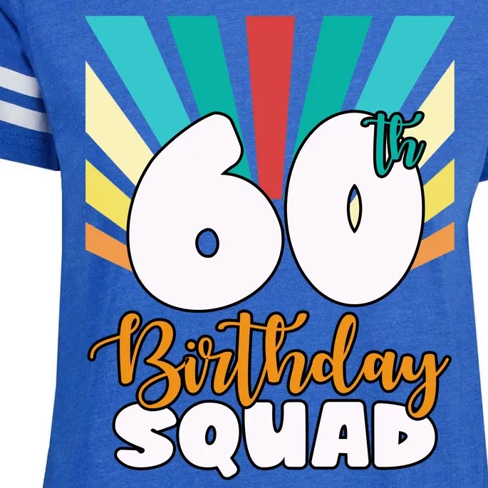 60th Birthday Squad 60 Years Old Enza Ladies Jersey Football T-Shirt