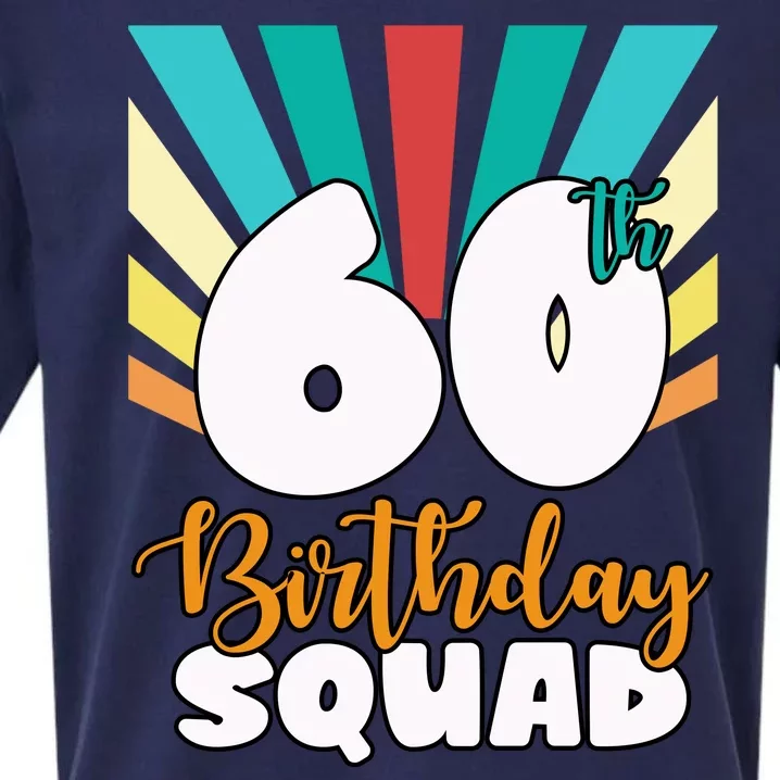 60th Birthday Squad 60 Years Old Sueded Cloud Jersey T-Shirt