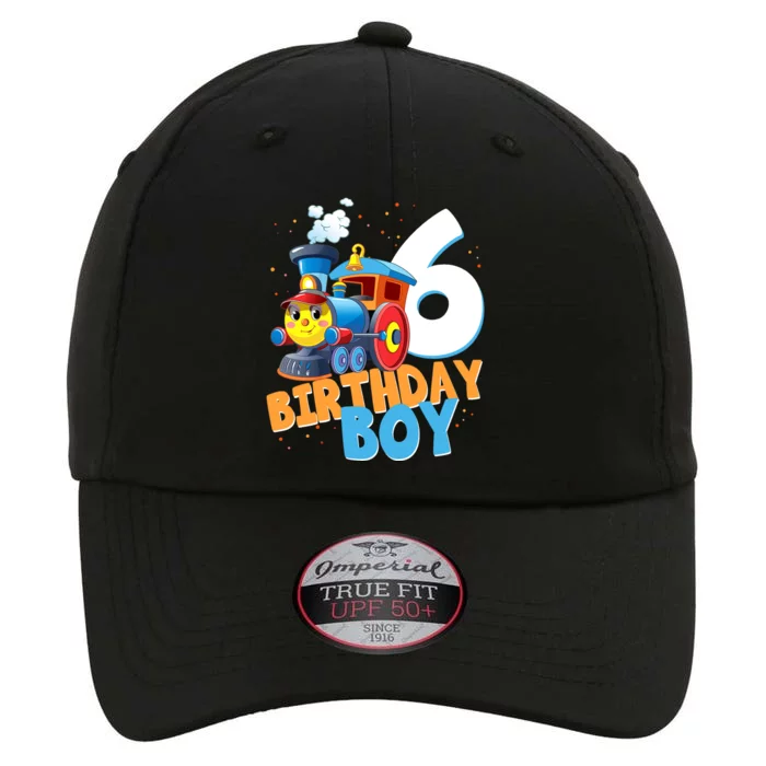 6th Birthday Train Boy Girl 6 Years Old Im Six Gift The Original Performance Cap