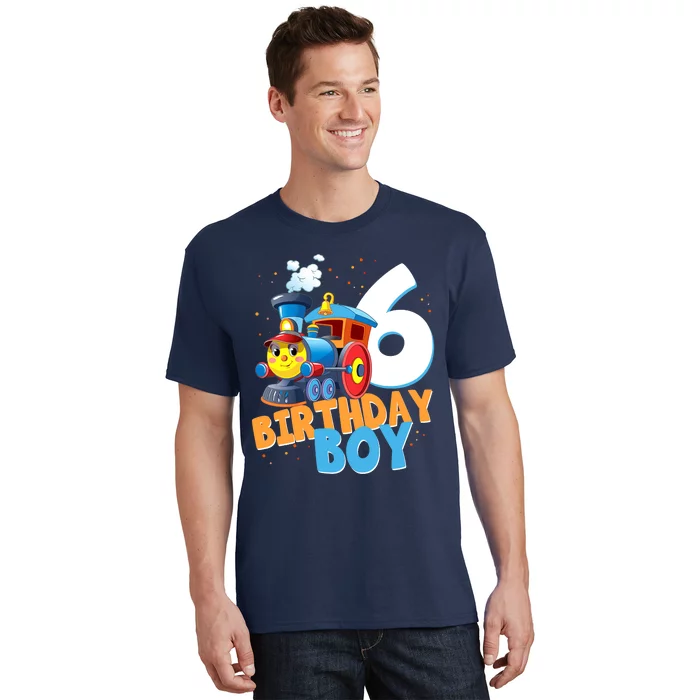 6th Birthday Train Boy Girl 6 Years Old Im Six Gift T-Shirt