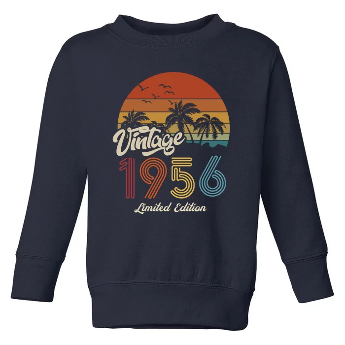 67th Birthday Vintage Limited Edition 1956 Toddler Sweatshirt