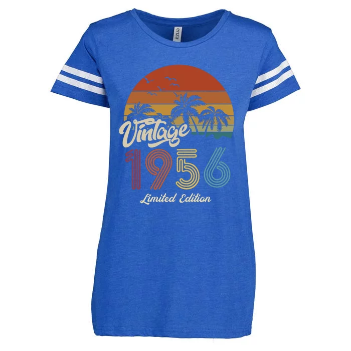 67th Birthday Vintage Limited Edition 1956 Enza Ladies Jersey Football T-Shirt