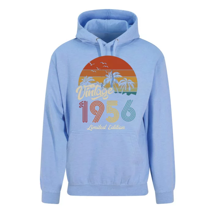 67th Birthday Vintage Limited Edition 1956 Unisex Surf Hoodie