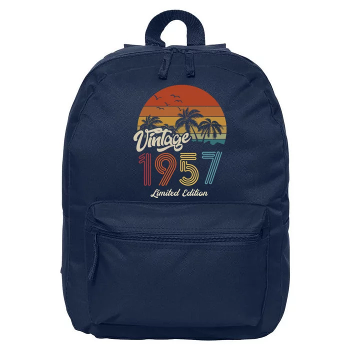 66th Birthday Vintage Limited Edition 1957 16 in Basic Backpack