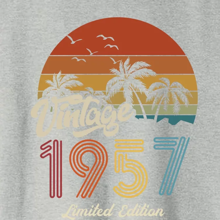 66th Birthday Vintage Limited Edition 1957 Women's Crop Top Tee