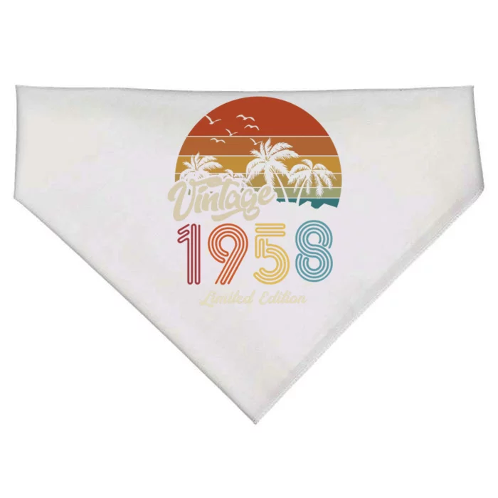 65th Birthday Vintage Limited Edition 1958 USA-Made Doggie Bandana