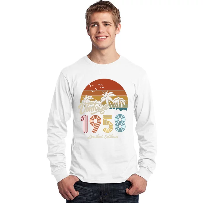 65th Birthday Vintage Limited Edition 1958 Tall Long Sleeve T-Shirt