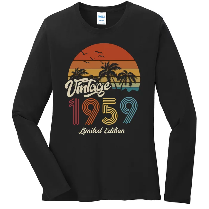 64th Birthday Vintage Limited Edition 1959 Ladies Long Sleeve Shirt