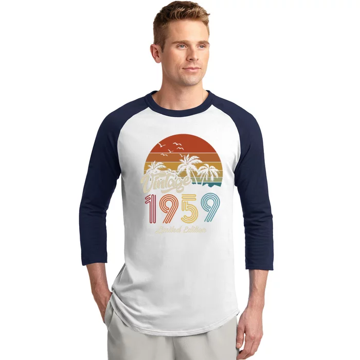 64th Birthday Vintage Limited Edition 1959 Baseball Sleeve Shirt