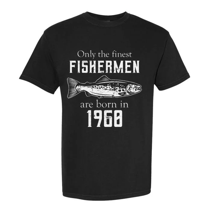 61st Birthday Vintage 1960 Fishing Fisherman 61 Year Old Garment-Dyed Heavyweight T-Shirt