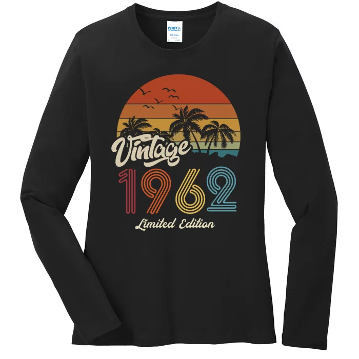 61st Birthday Vintage Limited Edition 1962 Ladies Long Sleeve Shirt