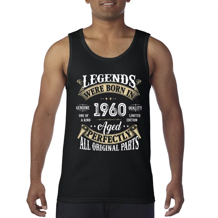 62th Birthday Vintage Legends Born In 1960 Tank Top