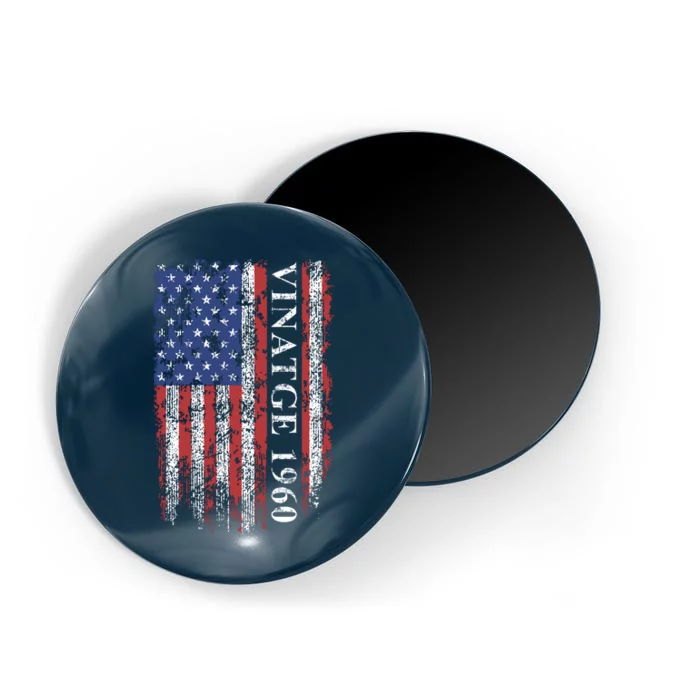 62th Birthday Vintage American Flag 1960 Magnet