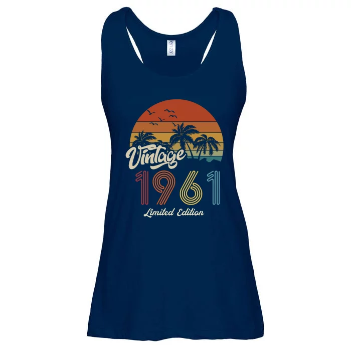 62nd Birthday Vintage Limited Edition 1961 Ladies Essential Flowy Tank